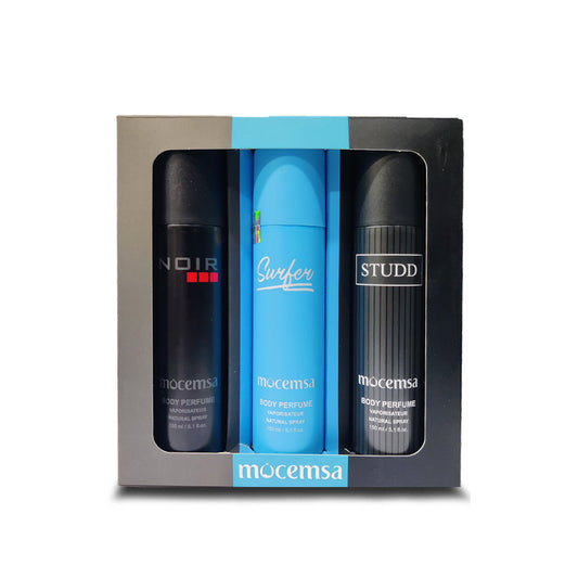 Body Perfume Gift Pack (Noir, Surfer, Studd)