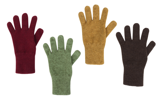 Possum-merino extended-cuff gloves - Klothing NZ