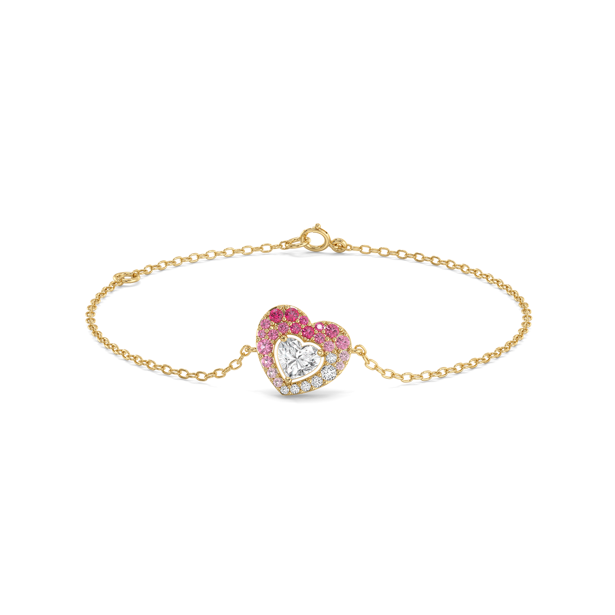 Amour Rosé Bracelet – 0.59 ct lab grown diamond bracelet in 14K yellow gold