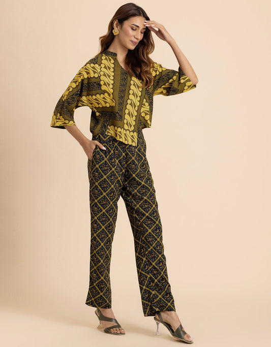 2 Pcs Summer Casuals Co-Ord Set For Women