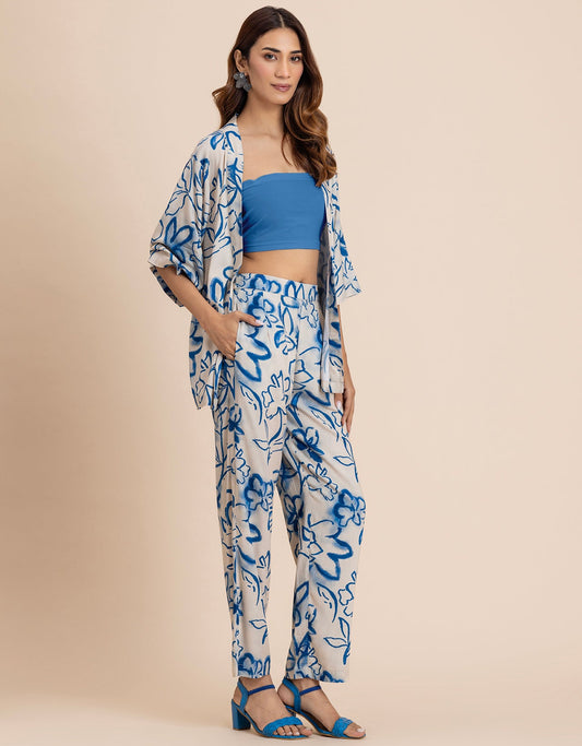 2 Pcs Summer Casuals Co-Ord Set For Women