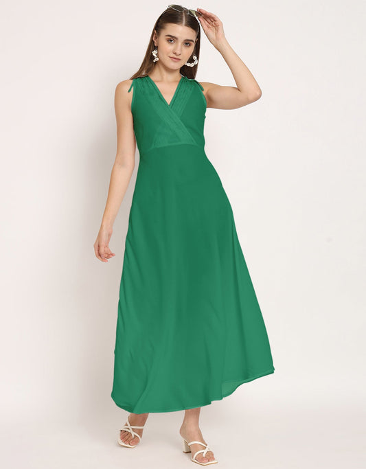 Wrap Style Maxi Dress