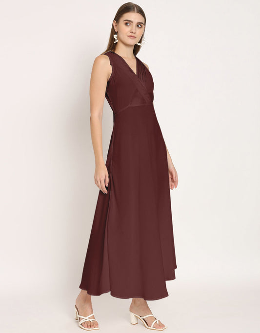 Wrap Style Maxi Dress