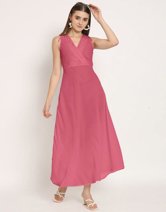 Wrap Style Maxi Dress