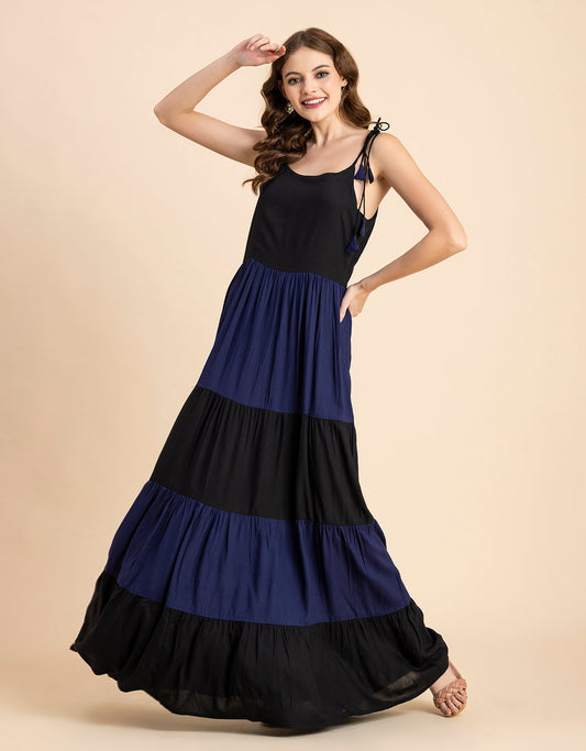 Printed Tiered Maxi Dress, Vacation