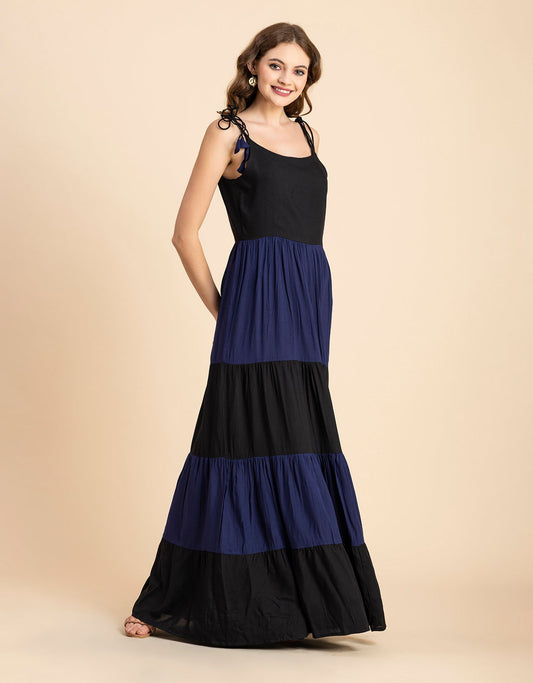 Printed Tiered Maxi Dress, Vacation