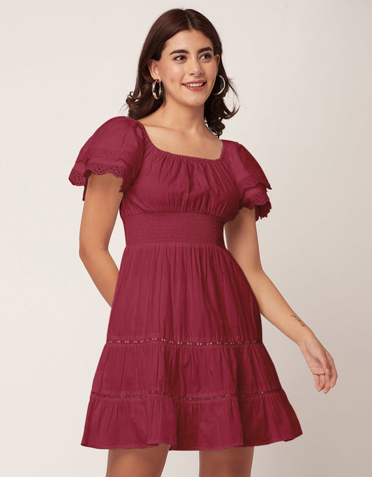 Chic Cotton Tiered Dress