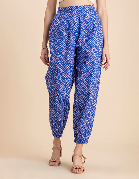 Printed Boho Pajama Pants, Cotton