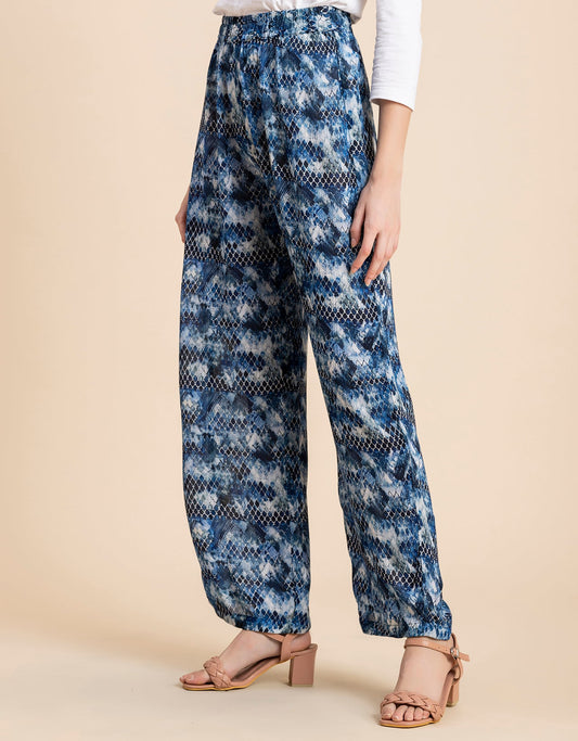 Wide Leg Printed Palazzo Pants