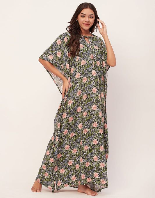 Printed Kaftan Maxi