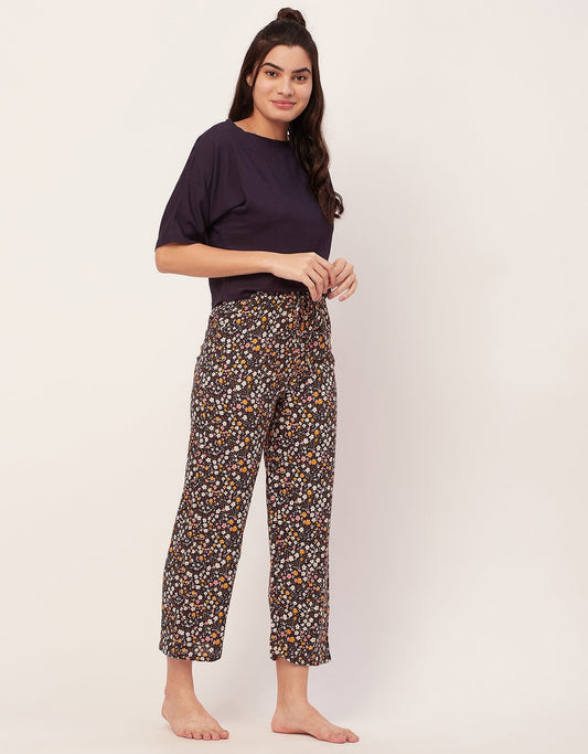2 Pc Night Suit, Capri Pants