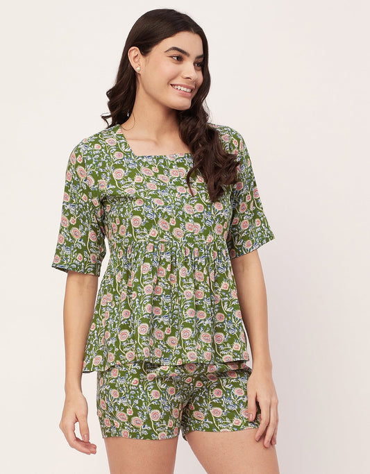 Top & Shorts Lounge Set
