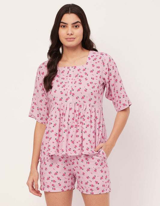 Top & Shorts Lounge Set