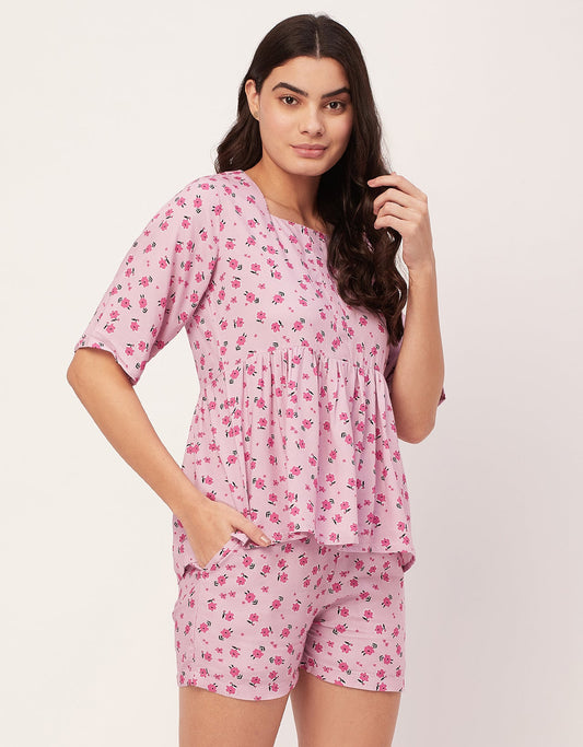 Top & Shorts Lounge Set