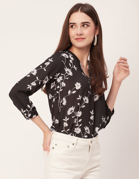 Printed Long Sleeve Top