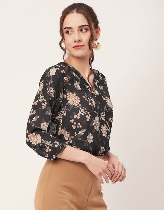 Printed Long Sleeve Top