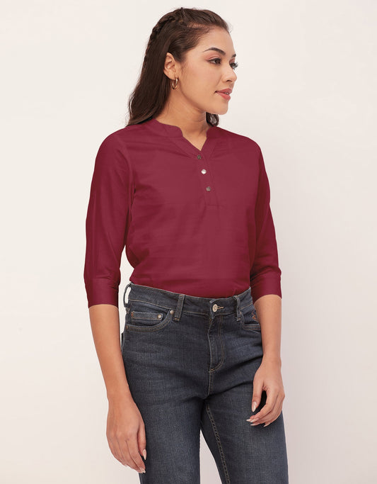3/4 Sleeve Formal Tops