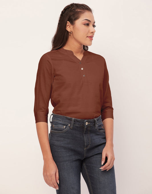 3/4 Sleeve Formal Tops