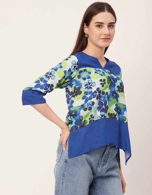 Quarter Sleeve High Low