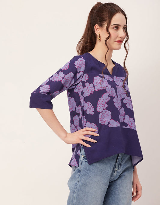 Quarter Sleeve High Low