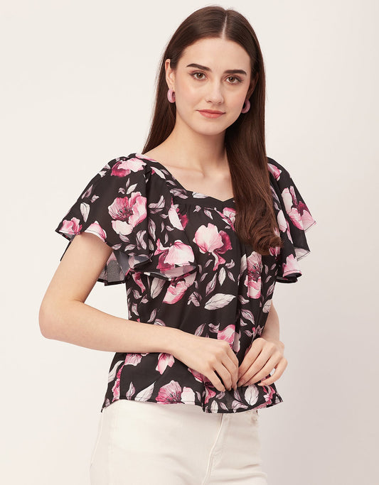 Sweetheart Neck Flutter