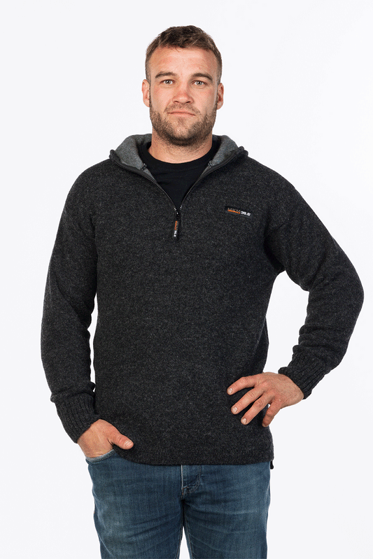 Extreme 36.6 dual-layer NZ wool hoodie - Klothing NZ