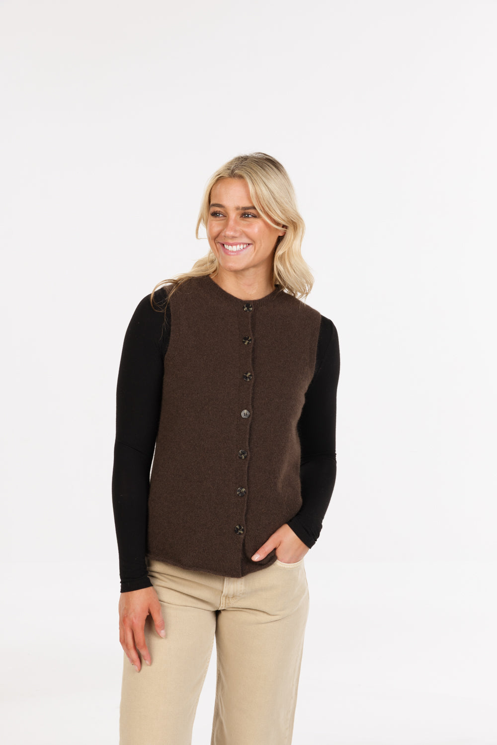 Sleeveless Cardigan