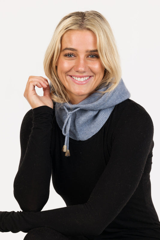 Possum-merino ribbed scarfclava - Klothing NZ