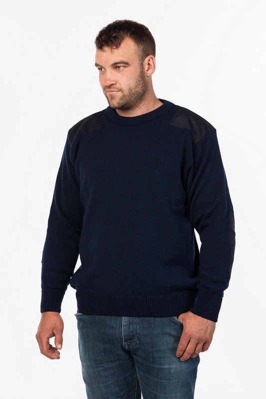 Survival workwear NZ wool crewneck jersey - Klothing NZ