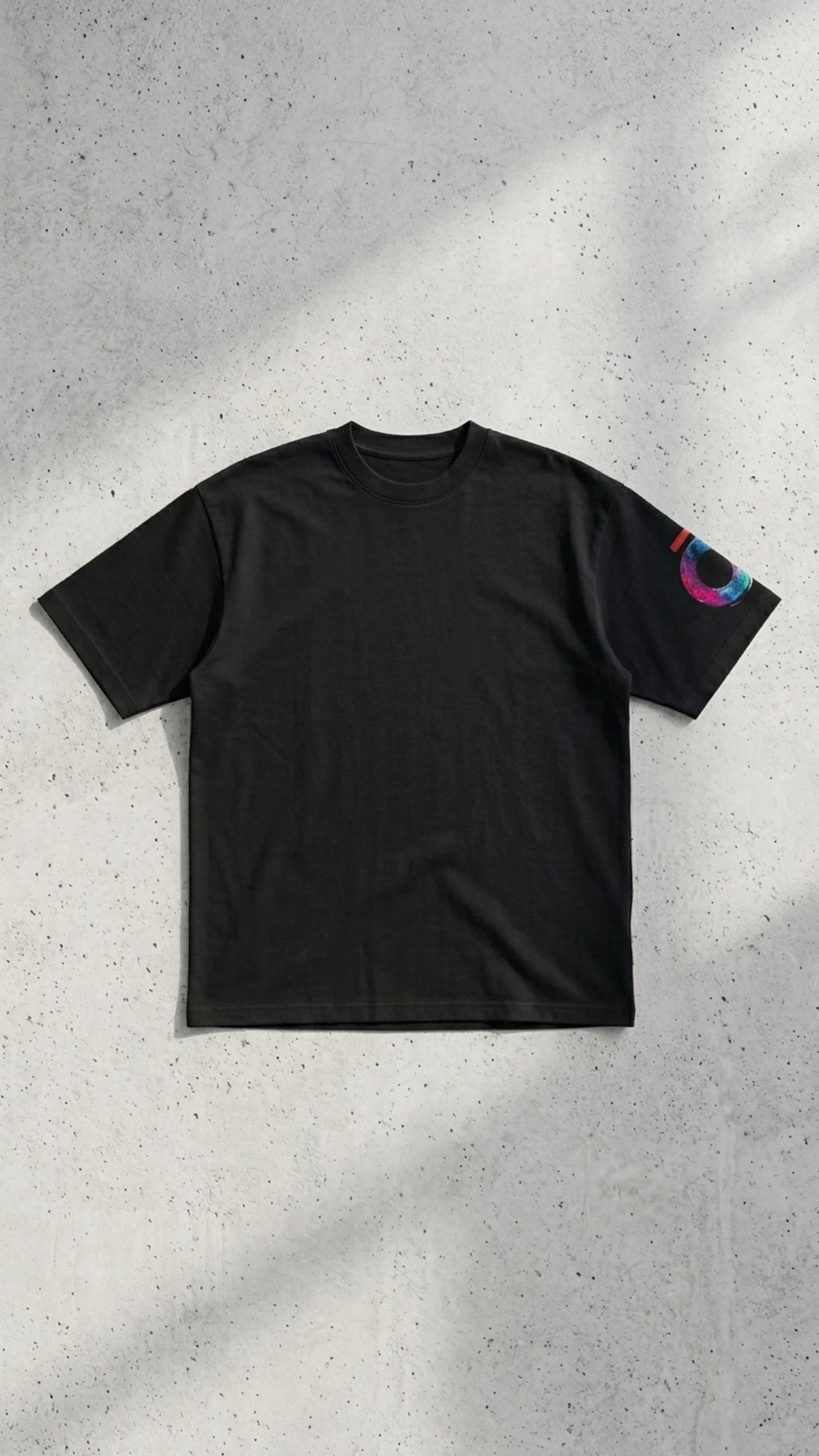 The 240 Tee in black, heavyweight 240 GSM terry knit - KlōT͟HiNG