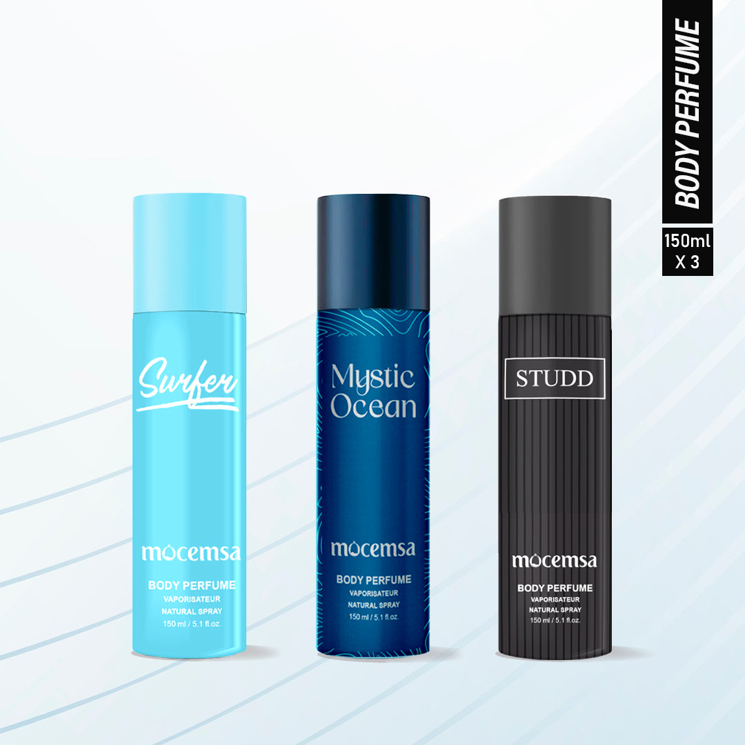 Body Perfume Gift Pack (Surfer, Mystic Ocean, Studd)