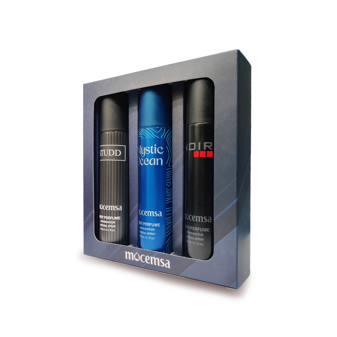 Body Perfume Gift Pack (Noir, Mystic Ocean, Studd)