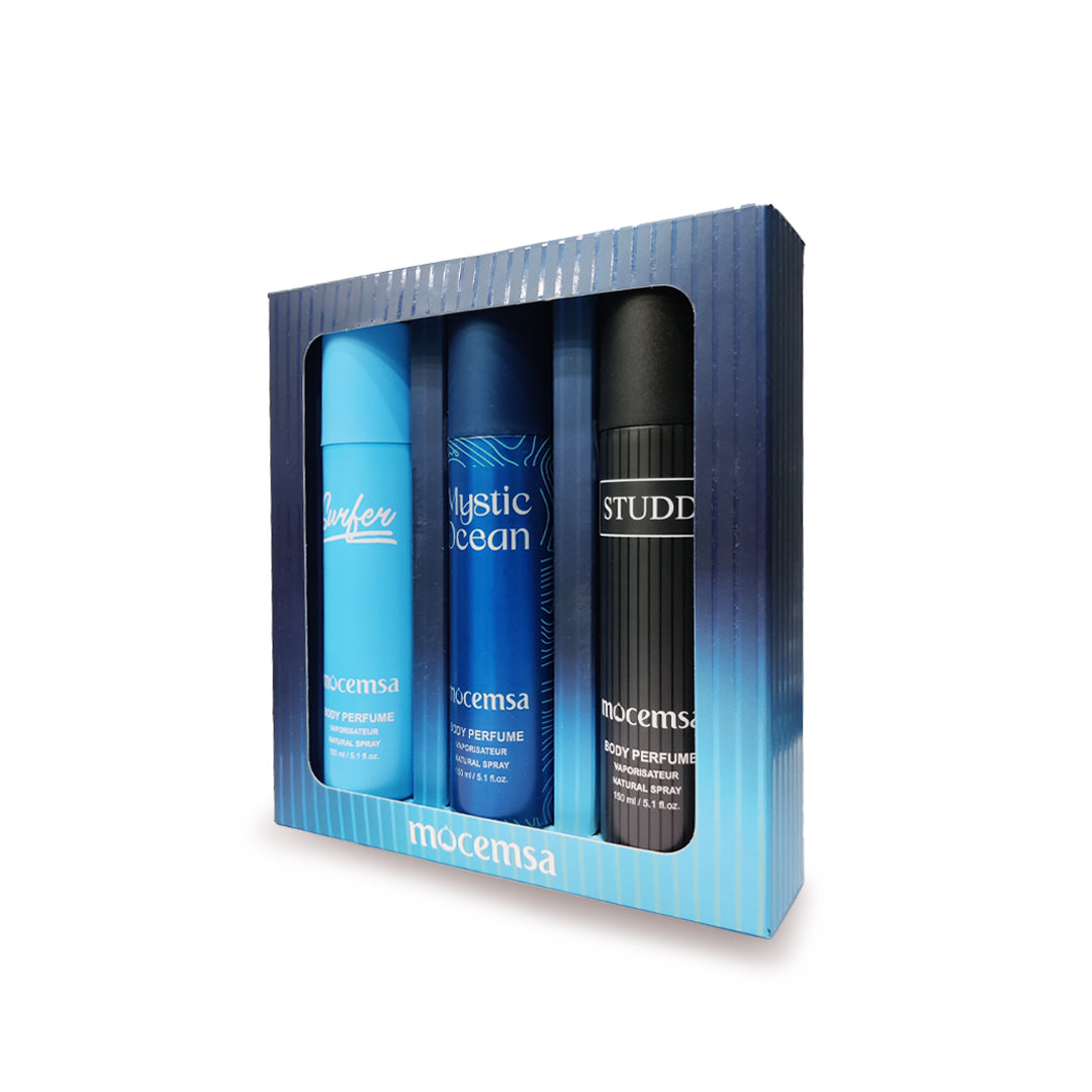 Body Perfume Gift Pack (Surfer, Mystic Ocean, Studd)