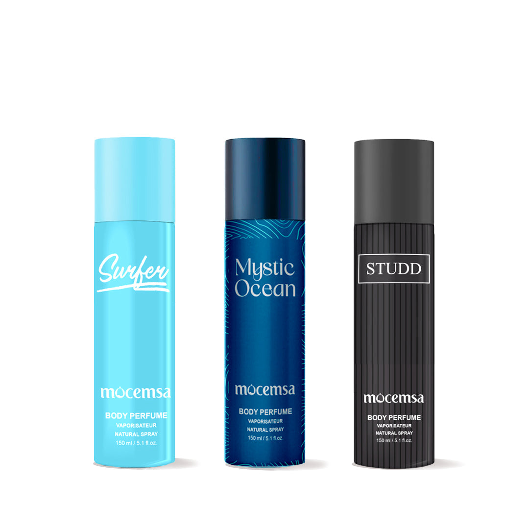 Body Perfume Gift Pack (Surfer, Mystic Ocean, Studd)