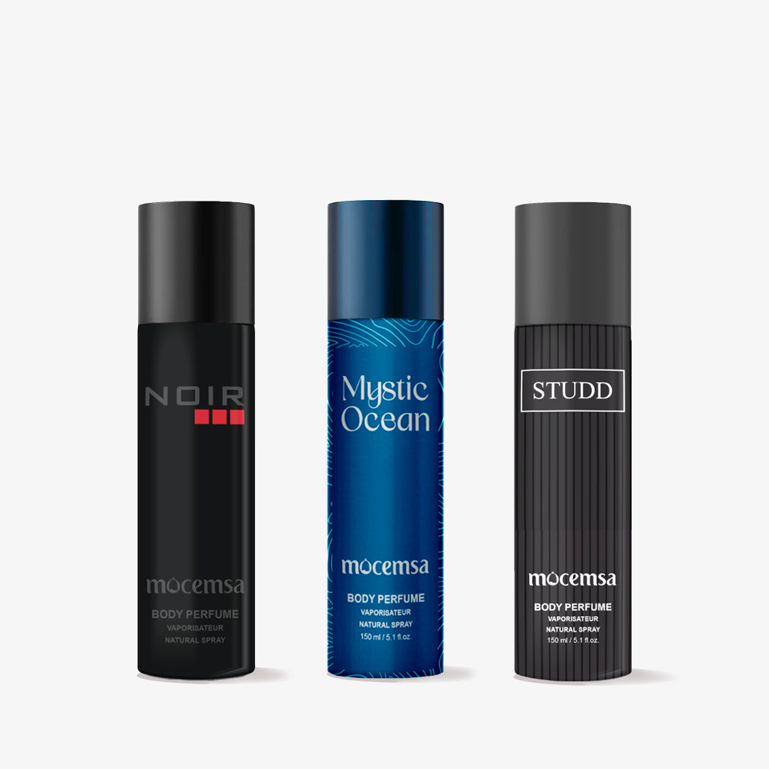 Body Perfume Gift Pack (Noir, Mystic Ocean, Studd)