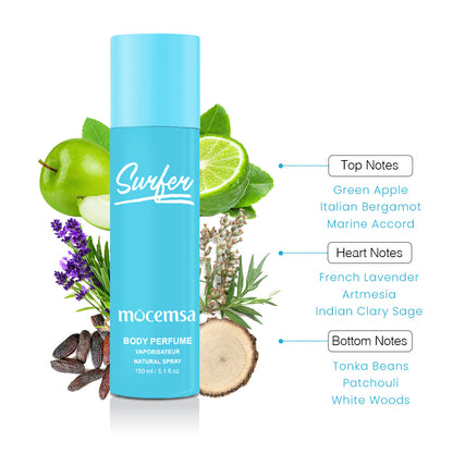 Body Perfume Gift Pack (Surfer, Mystic Ocean, Studd)