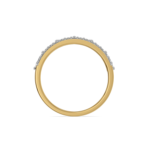 Linea Crown Band Ring – 0.78 ct lab grown diamond ring in 14K yellow gold, view 3 – view 3