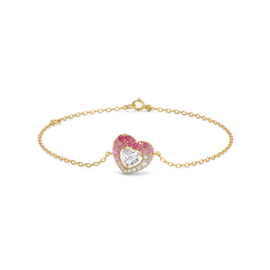 Amour Rosé Bracelet – 0.59 ct lab grown diamond bracelet in 14K yellow gold – view 1