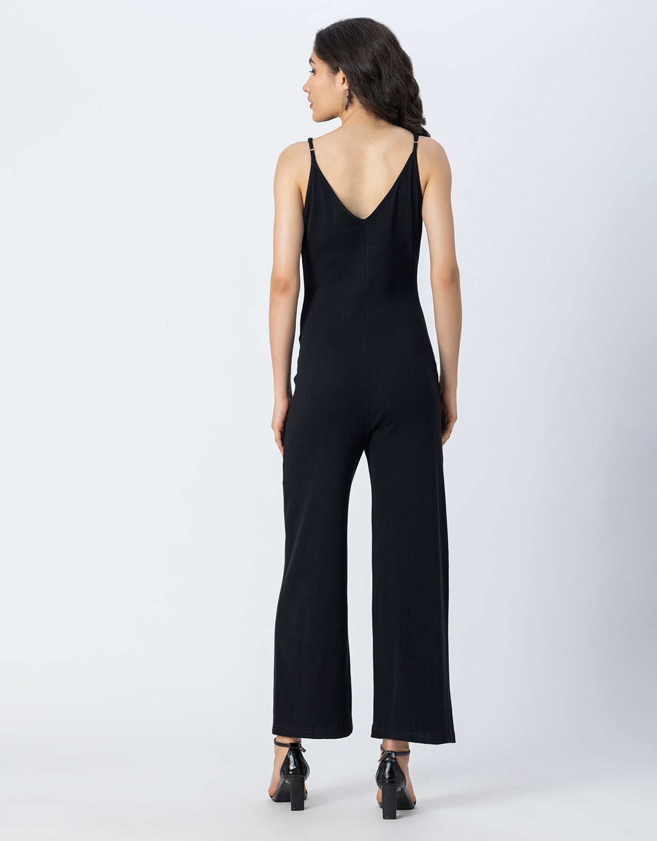 Knitted Wide Leg Jumpsuit For Women