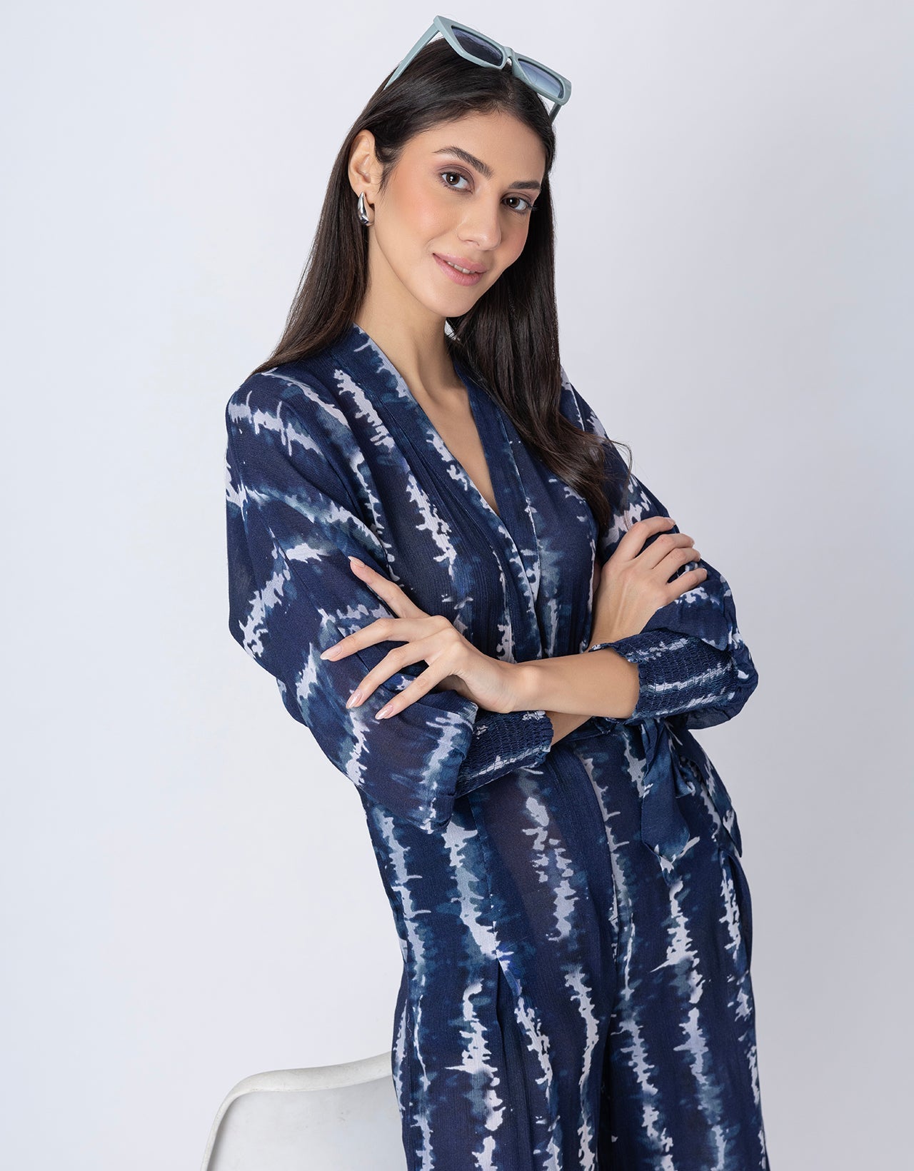 Long Sleeve Full Leg Printed Women's Jumpsuit Romper