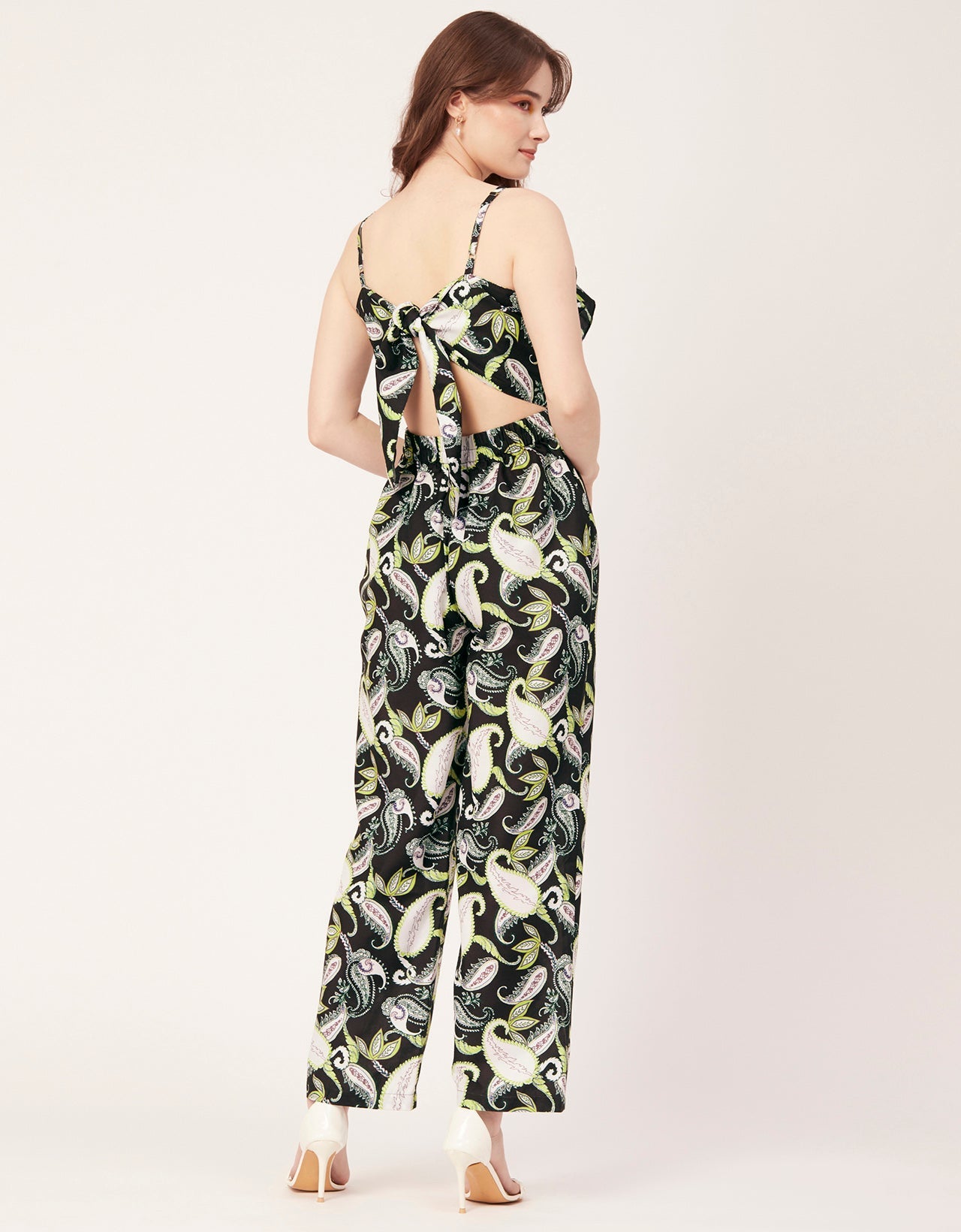Frilled Jumpsuit, Poly Strap Romper