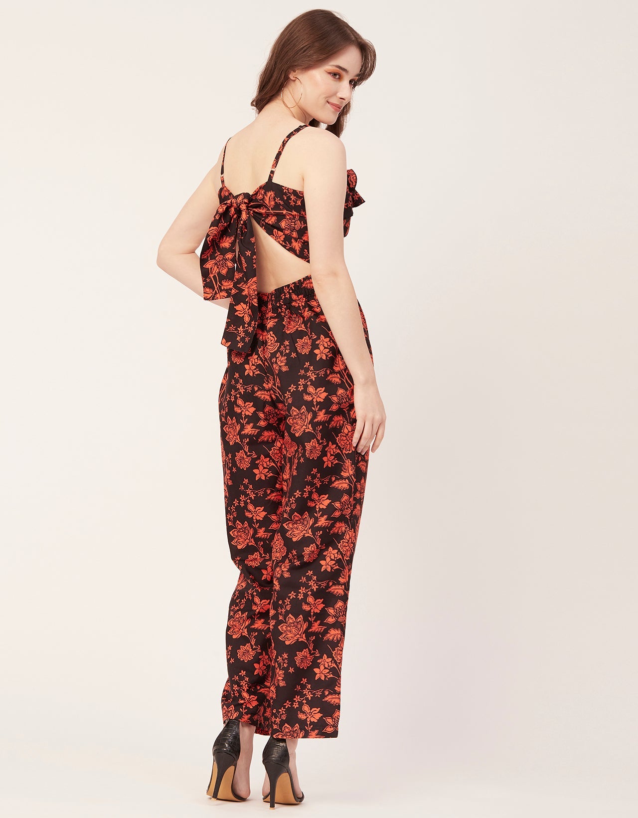 Frilled Jumpsuit, Poly Strap Romper