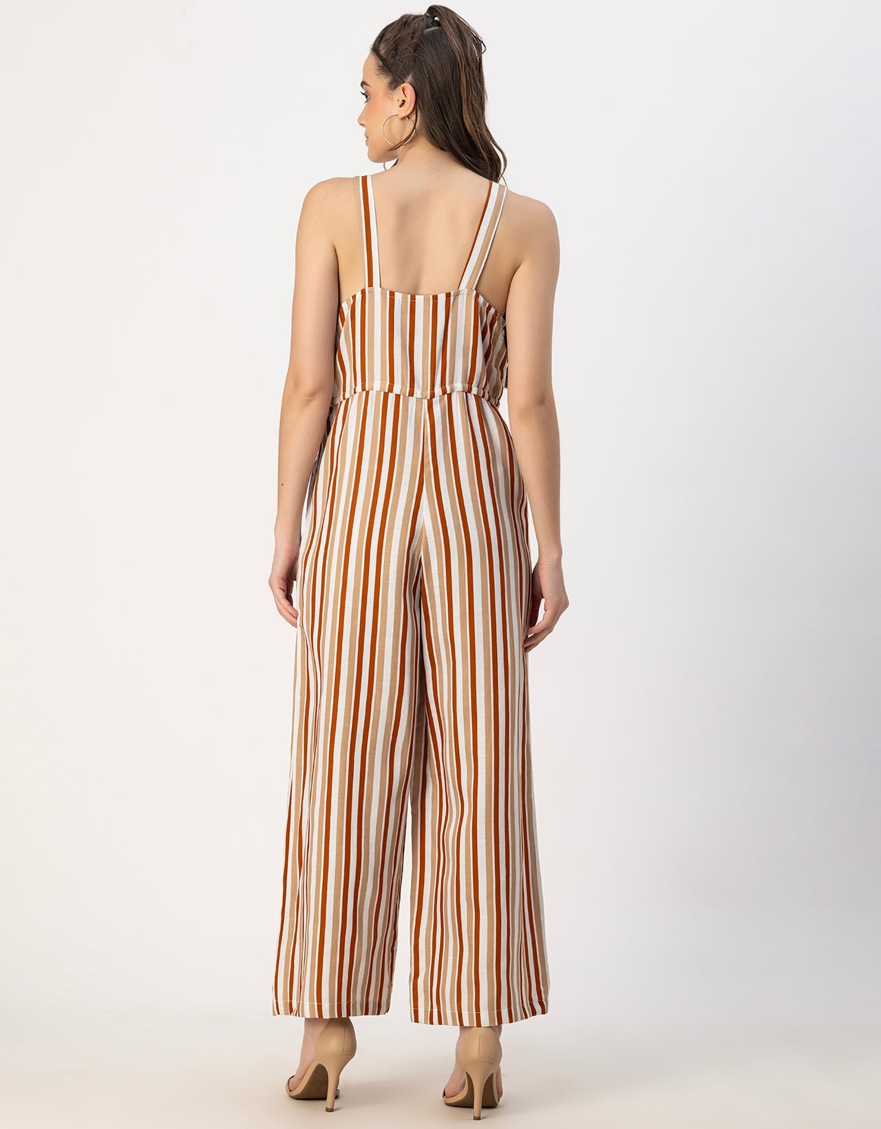 Shoulder Straps Full Leg Cotton Jumpsuit