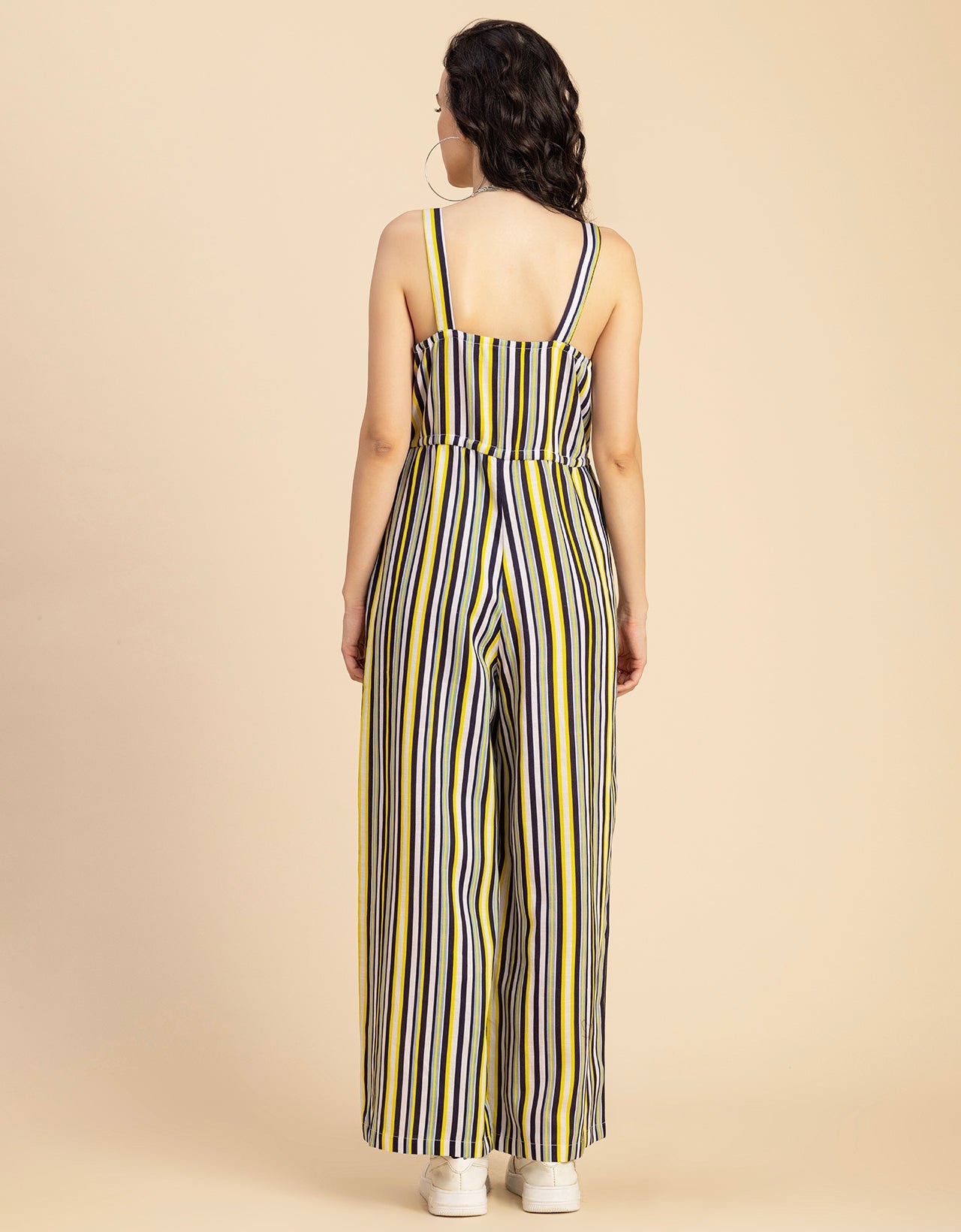 Shoulder Straps Full Leg Cotton Jumpsuit