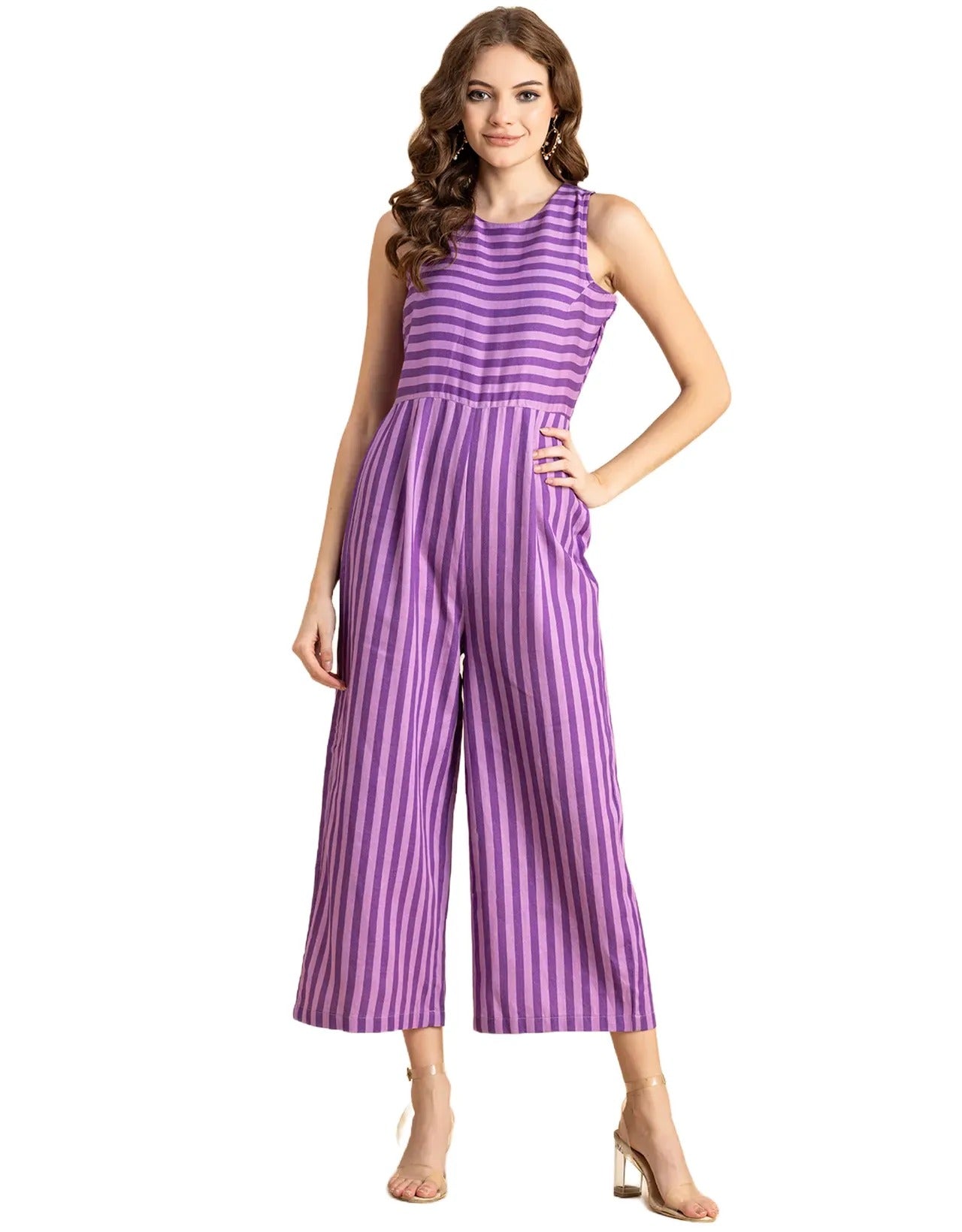 Casual Printed Cotton Summer Fashion Jumpsuit
