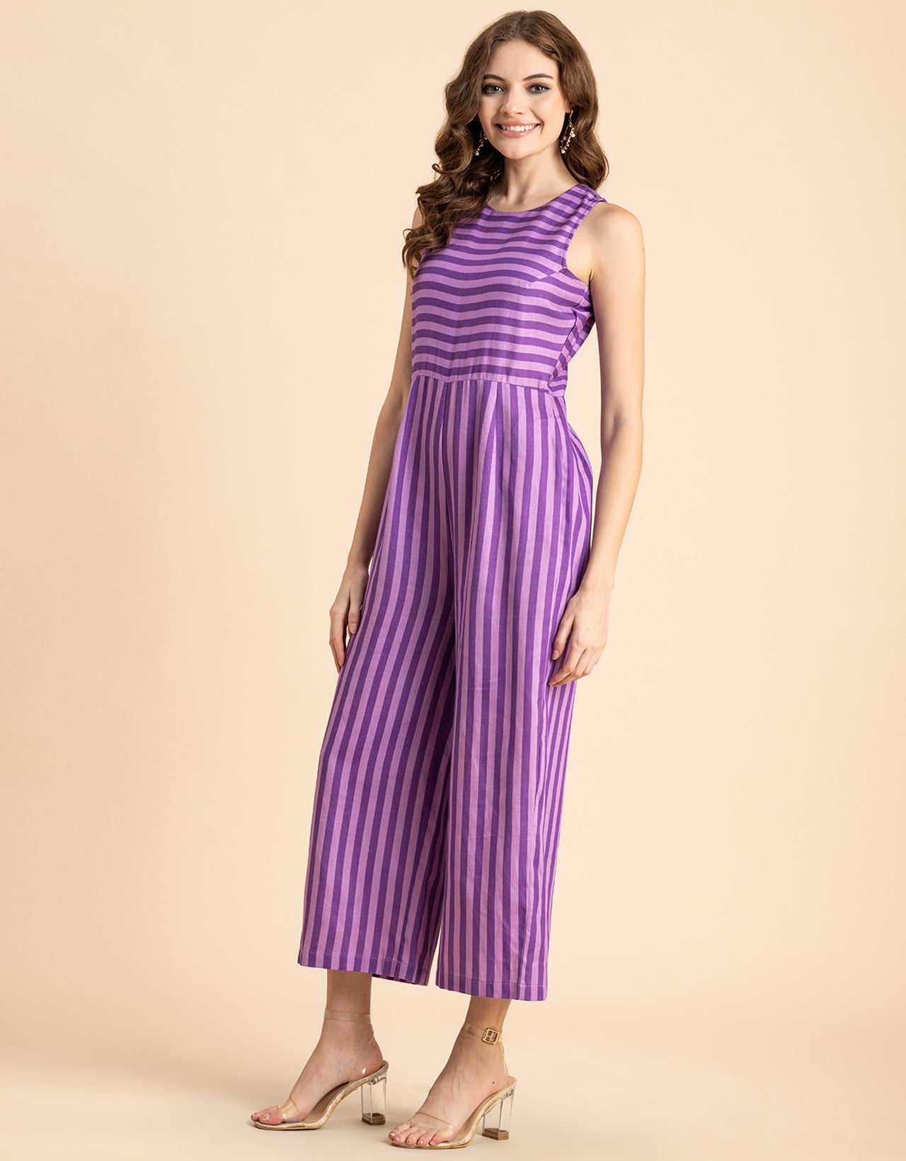 Casual Printed Cotton Summer Fashion Jumpsuit