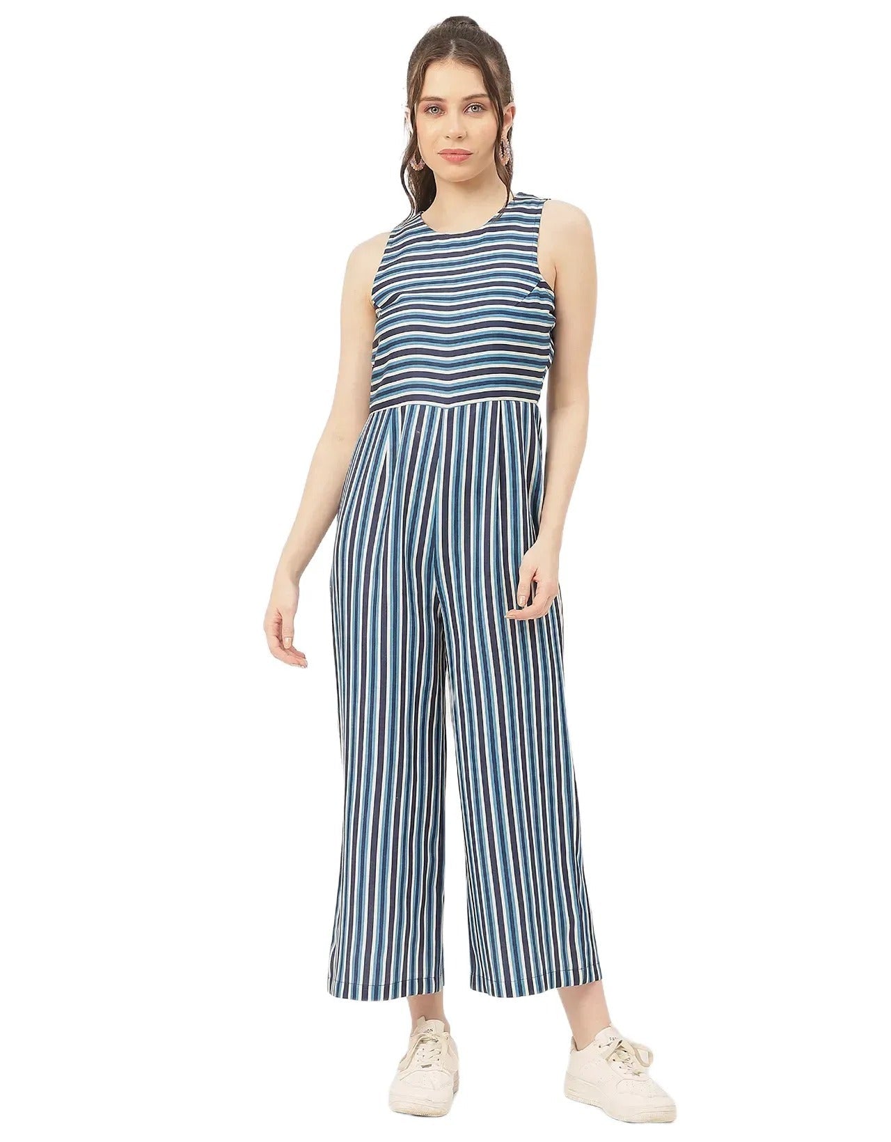 Casual Printed Cotton Summer Fashion Jumpsuit