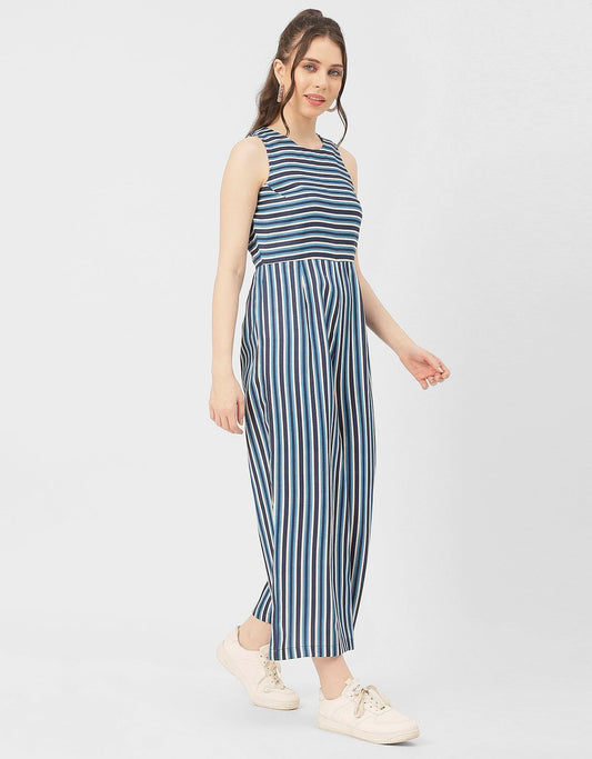 Casual Printed Cotton Summer Fashion Jumpsuit