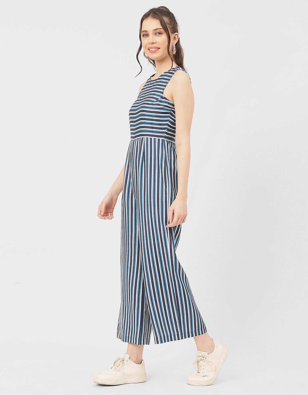 Casual Printed Cotton Summer Fashion Jumpsuit