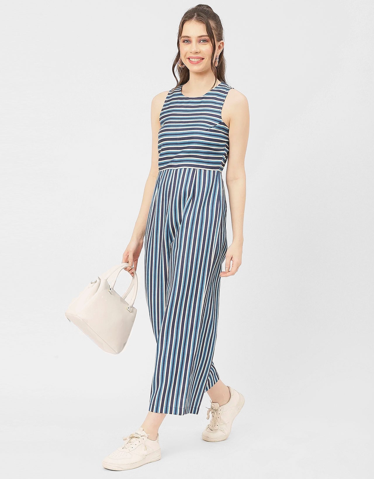 Casual Printed Cotton Summer Fashion Jumpsuit